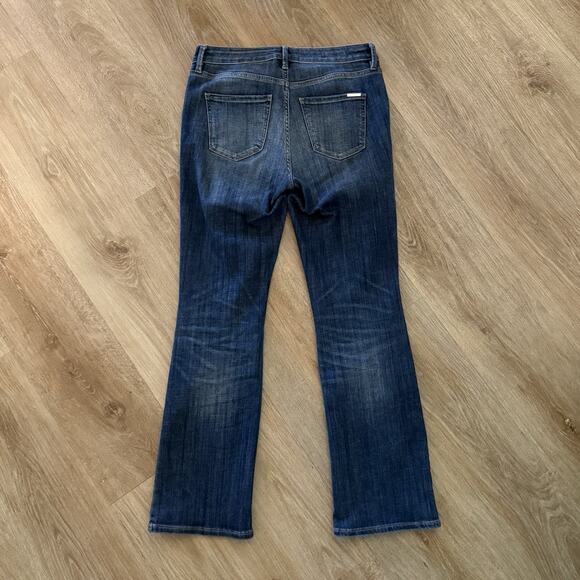 White House Black Market Mid Rise Jeans Womens Size 4 Petite 4P Bootcut WHBM - Picture 2 of 13